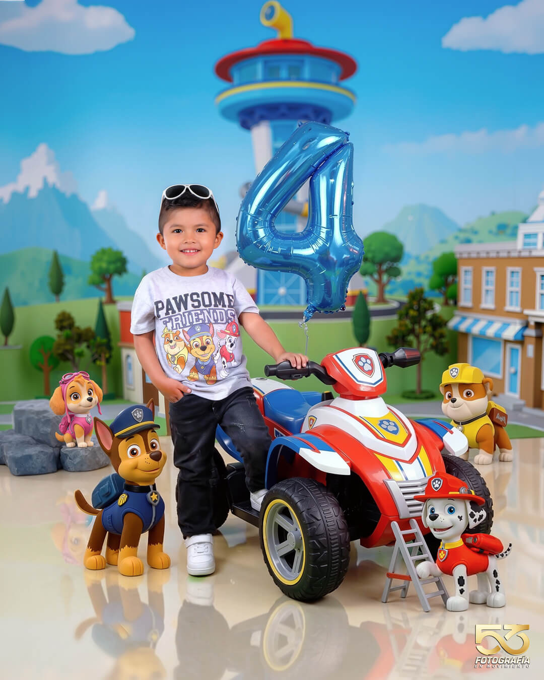 Sesión de fotografía de cumpleaños infantil con temática de Paw Patrol en Cochabamba - 53 Fotografía.