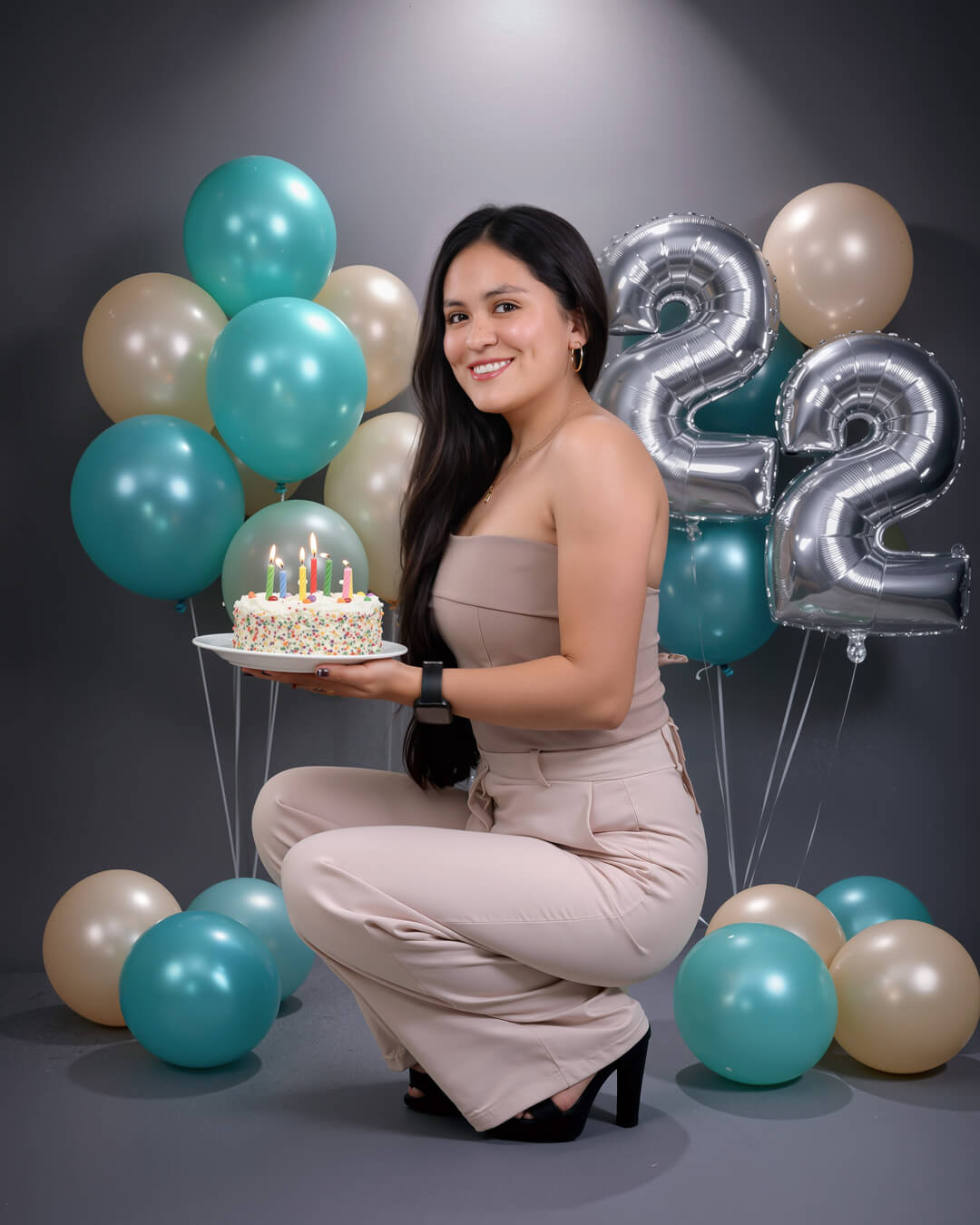 Sesión de fotografía de cumpleaños en Cochabamba con escenografía creativa y set personalizado - 53 Fotografía.