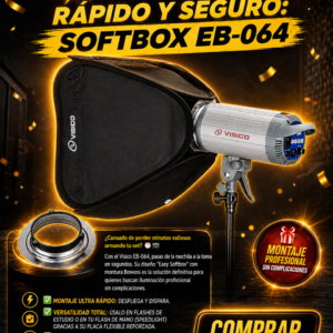 Softbox Visico EasyBox EB-064 (40x40cm) con Soporte Montura Bowens