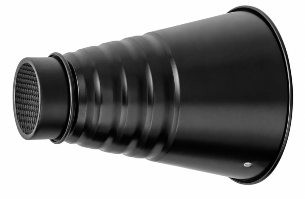 Snoot Metálico Jinbei M II con Cabezales Intercambiables y GRID – Montura Bowens - Image 4