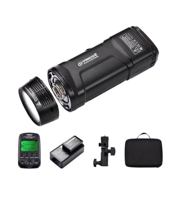 ¡Flash VISICO 2 TTL HSS 200W Portátil!Potencia y Versatilidad para tu Fotografía - Image 2